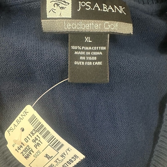 NWT Jos A Bank Argyle Cardigan Sweater Vest Men XL Preppy Old Money Quiet Luxury - Picture 4 of 4